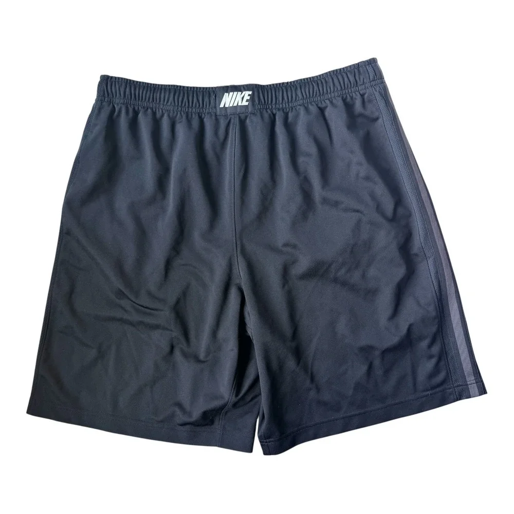 Nike Dri-FIT Training Shorts Black Mesh Panel Athletic Gym Men's Size Large‎